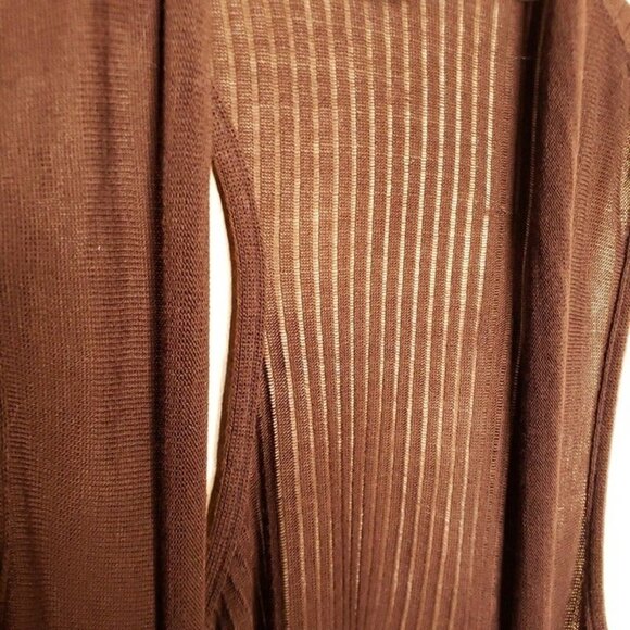 Two-One-Two Womens Brown Lightweight Waterfall Vest XL - Picture 4 of 6